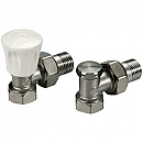 Комплект для подкл рад GIA 1/2 угловой R705KX003 (регулировочн+отсечной) GIACOMINI